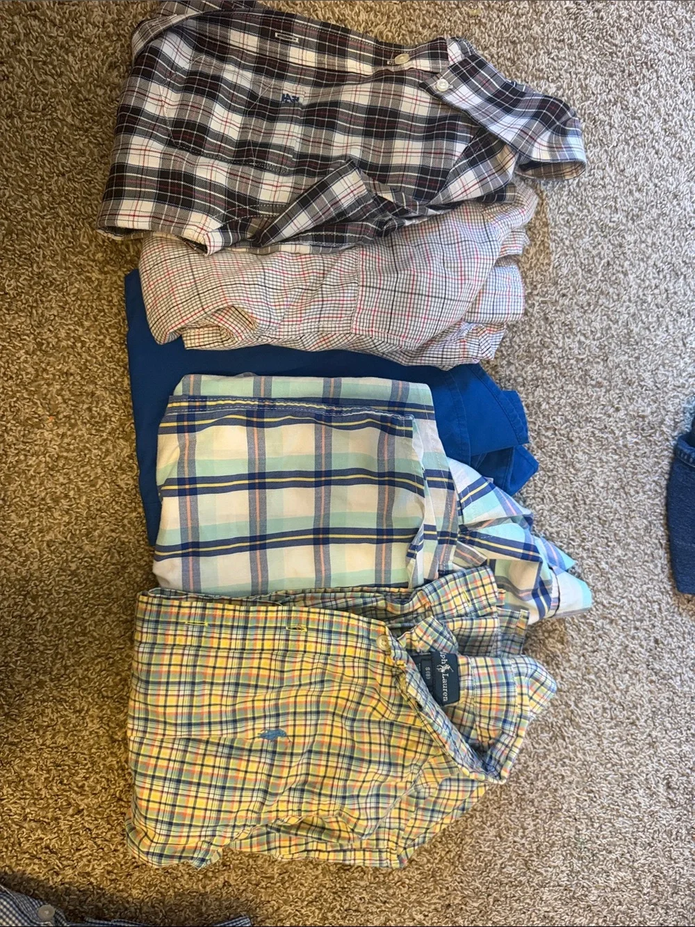 Boys plaid button ups